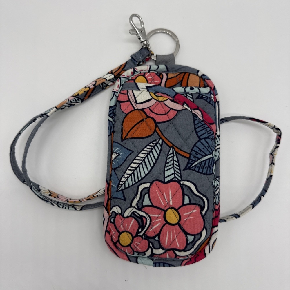Vera Bradley Double Eye Case Tropical Evening Lanyard